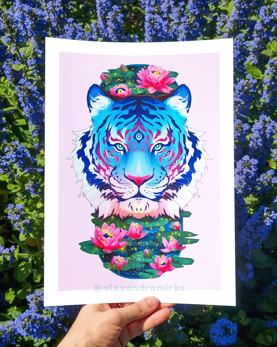 Hush Tiger Art Print