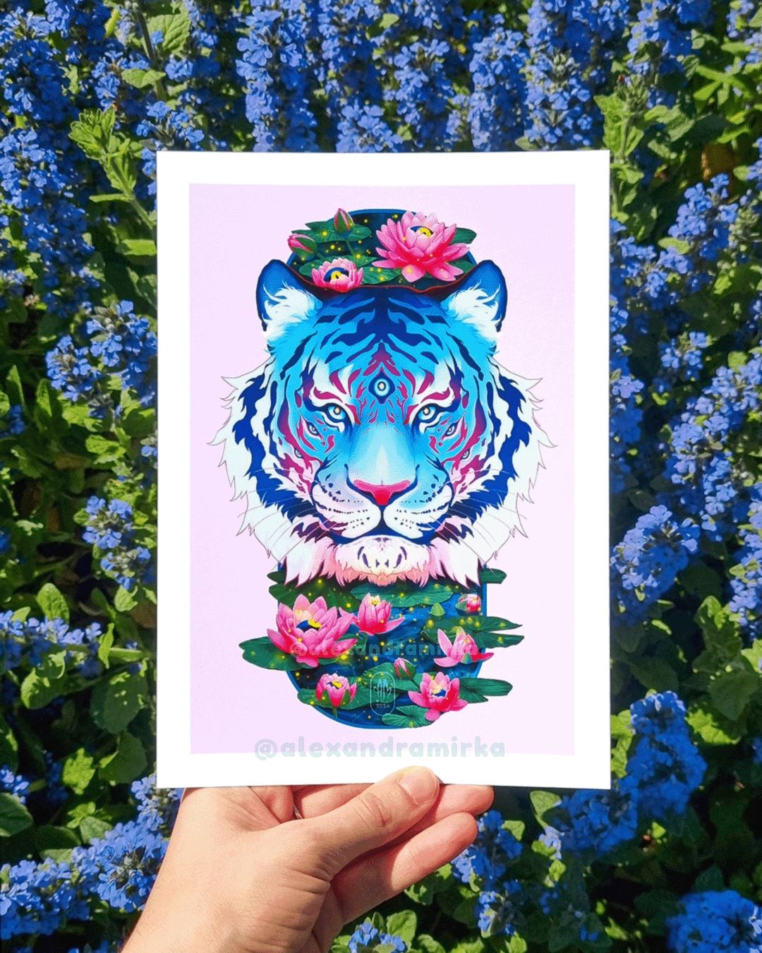 Hush Tiger Art Print