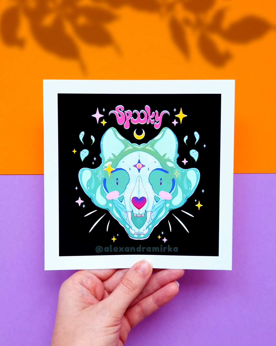 Spooky Kitty Art Print