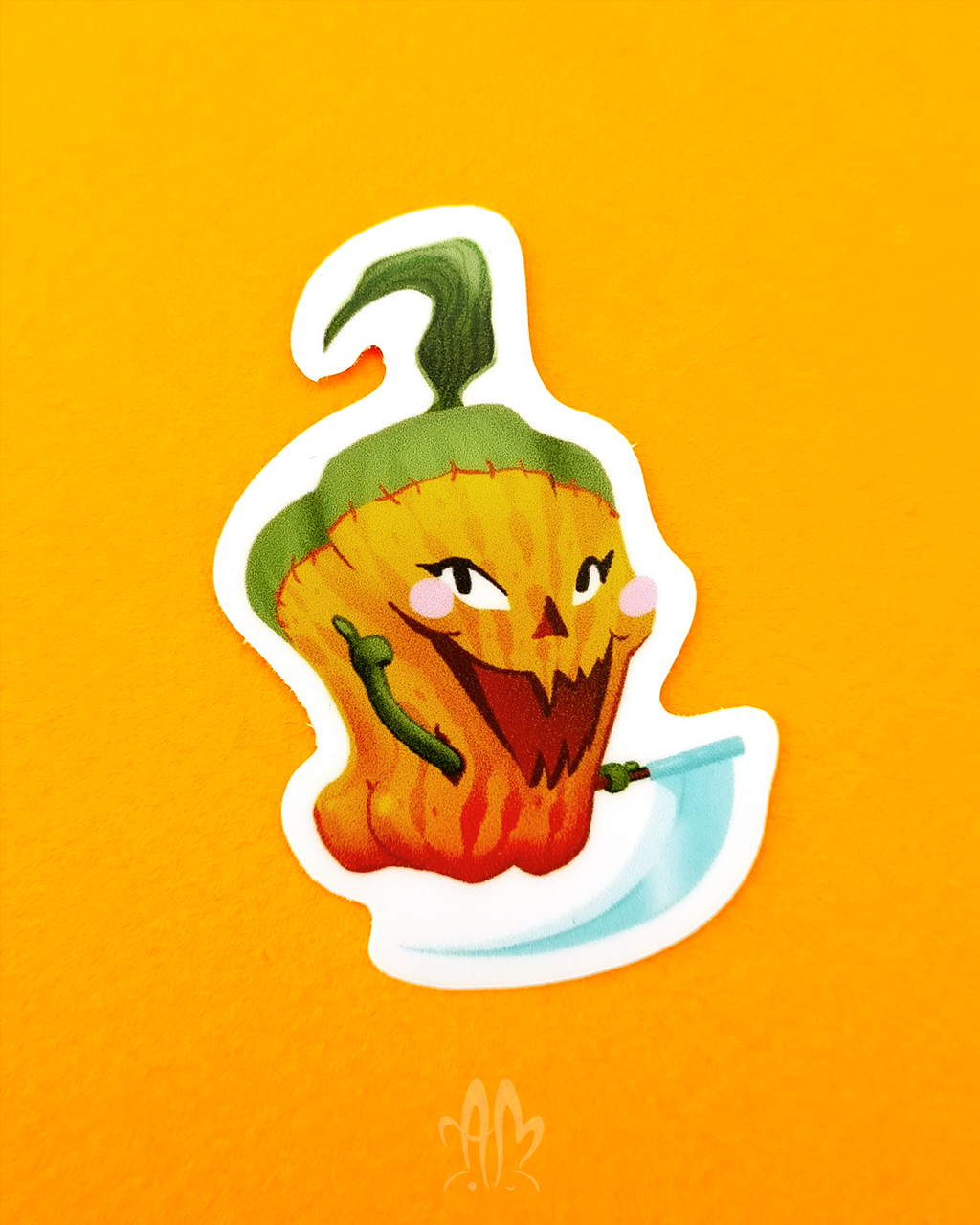 BOO-ty Pumpkin Scythe Sticker