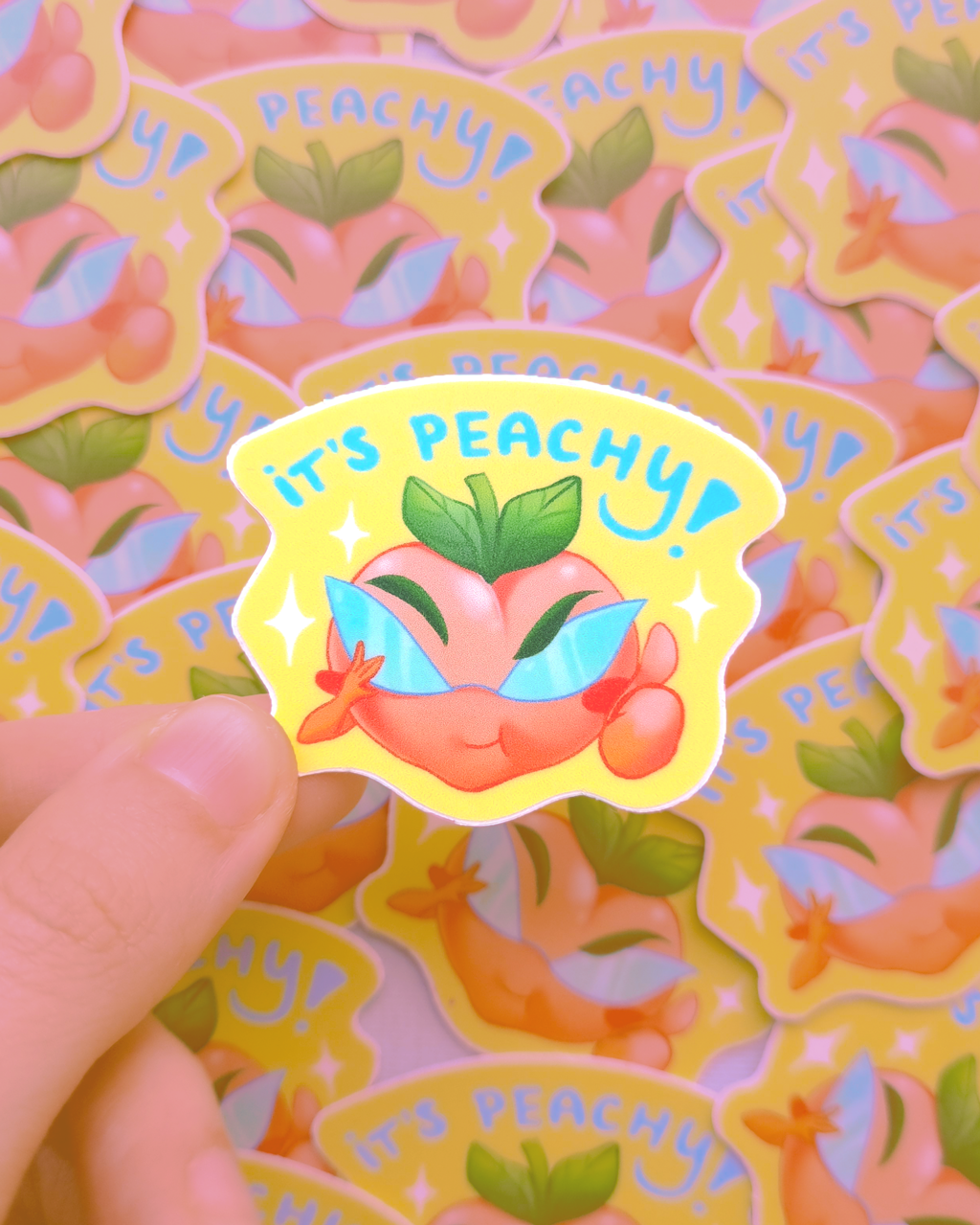 Peachy Sticker