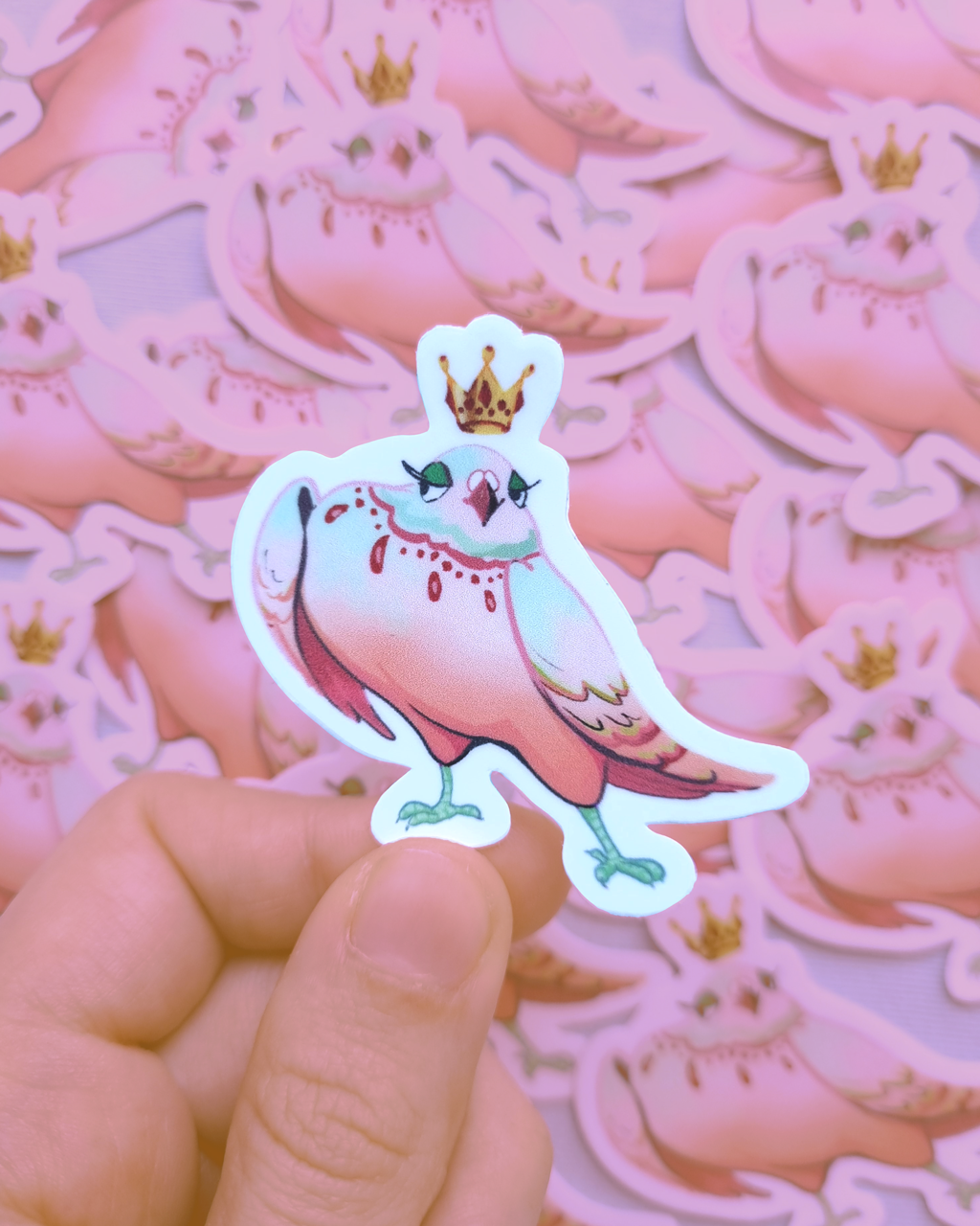 Queenie Pigeon Sticker