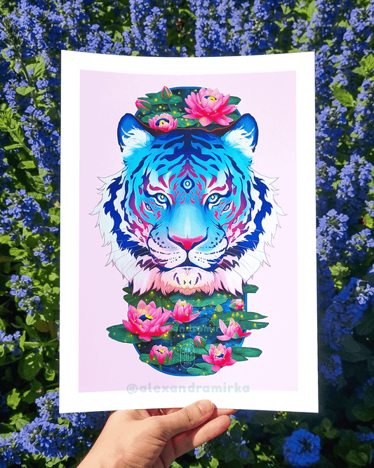 Hush Tiger Art Print