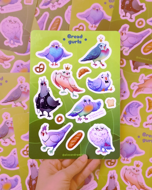 Bread Gurls Sticker Sheet