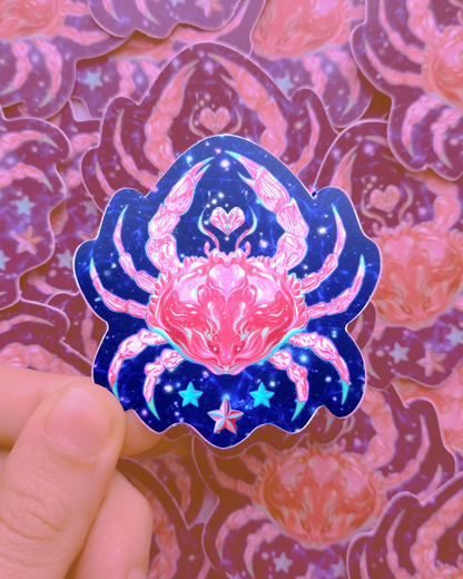 Cosmic Dragon Crab Sticker