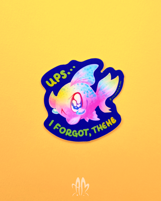 Ups Fish Sticker