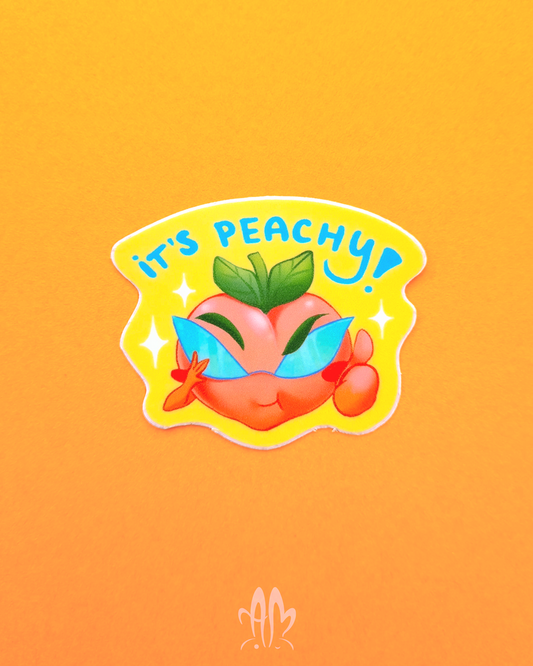 Peachy Sticker