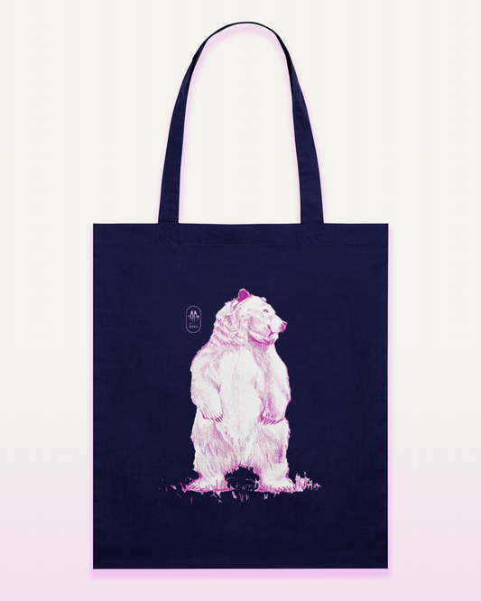 Pink Bear Tote Bag