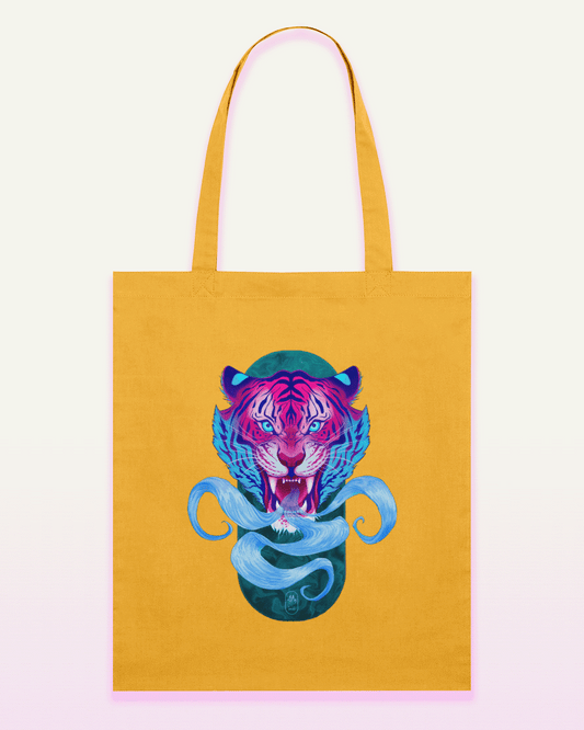 Tempest Tiger Tote Bag